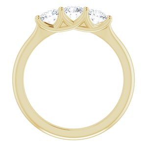 Bande d'anniversaire en diamant jaune 14K 3/4 CTW