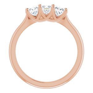 14K Rose 3/4 CTW Diamond Anniversary Band