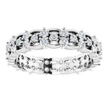 Load image into Gallery viewer, 14K White 5/8 CTW Diamond Eternity Band Size 5.5
