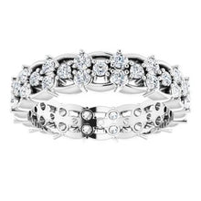 Load image into Gallery viewer, 14K White 5/8 CTW Diamond Eternity Band Size 4
