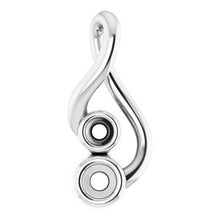 Load image into Gallery viewer, Sterling Silver Freeform Pendant Mounting
