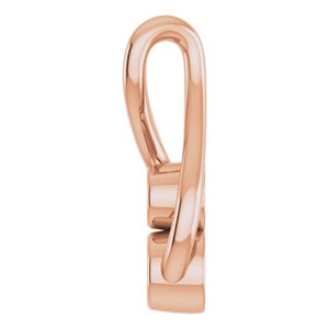 14K Rose Freeform Pendant Mounting