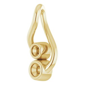 14K Yellow Freeform Pendant Mounting