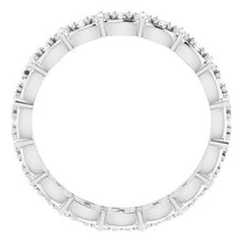 Load image into Gallery viewer, 14K White 5/8 CTW Diamond Eternity Band Size 5
