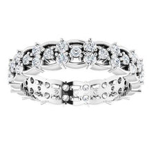 Load image into Gallery viewer, 14K White 5/8 CTW Diamond Eternity Band Size 5

