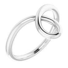 Load image into Gallery viewer, Sterling Silver Looped Bypass Ring
