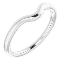 Load image into Gallery viewer, Sterling Silver Band for 6x6 mm Cushion Ring
