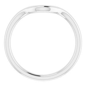 Sterling Silver Band for 12x10 mm Oval Ring