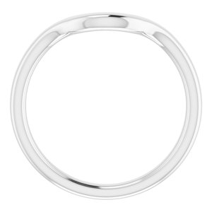 Sterling Silver Band for 12x10 mm Emerald Ring