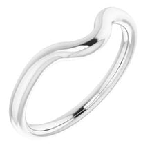 Load image into Gallery viewer, Sterling Silver Band for 9x7 mm Emerald Ring
