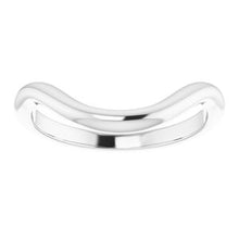 Load image into Gallery viewer, Sterling Silver  12x10 mm Emerald Wedding Band
