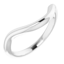 Load image into Gallery viewer, Sterling Silver  12x10 mm Emerald Wedding Band
