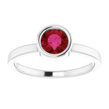 Load image into Gallery viewer, 14K White Ruby Ring
