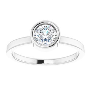 Platinum 5/8 CT Diamond Ring