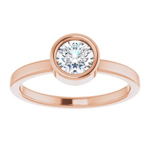 Bague en diamant 14K Rose 5/8 CT