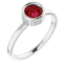 Load image into Gallery viewer, 14K White Ruby Ring
