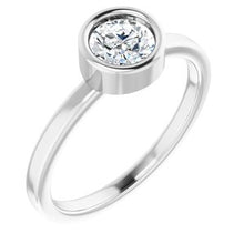 Load image into Gallery viewer, Sterling Silver 5/8 CT Diamond Ring
