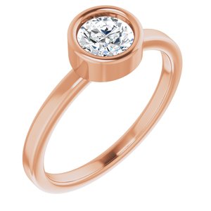 Bague en diamant 14K Rose 5/8 CT