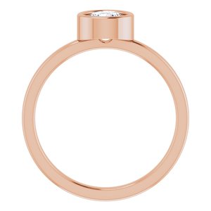 Bague en diamant 14K Rose 5/8 CT