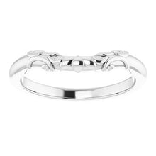 Load image into Gallery viewer, Sterling Silver Band for 9 x 9 mm Cushion Ring
