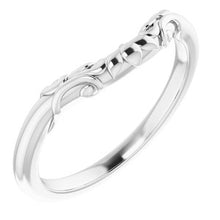 Charger l'image dans la galerie, Sterling Silver Band for 9 x 7 mm Emerald Ring
