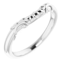 Load image into Gallery viewer, Sterling Silver Band for 9 x 9 mm Asscher Ring
