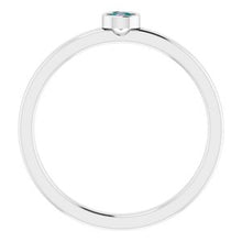 Charger l'image dans la galerie, Sterling Silver 3 mm Round Chatham¬Æ Lab-Created Alexandrite Ring
