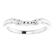 Charger l'image dans la galerie, Sterling Silver Band for 9 x 7 mm Emerald Ring
