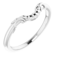Charger l'image dans la galerie, Sterling Silver Band for 9 x 6 mm Pear Ring
