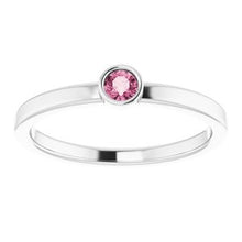 Charger l'image dans la galerie, Sterling Silver Pink Tourmaline Ring
