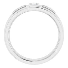 Charger l'image dans la galerie, Bague pour homme en platine .08 CTW avec diamant
