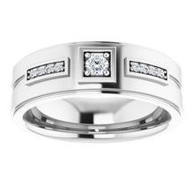Load image into Gallery viewer, Platinum 1/6 CTW Diamond Men's Ring
