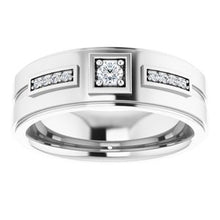 Load image into Gallery viewer, 14K White 1/6 CTW Diamond Men&#39;s Ring
