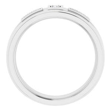 Charger l'image dans la galerie, Bague pour homme en platine .06 CTW avec diamant
