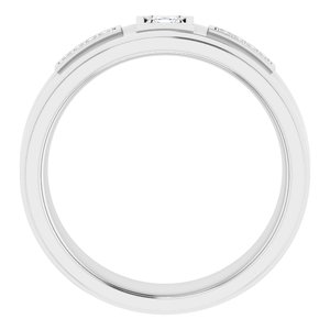 Bague pour homme en diamant blanc 1/6 CTW 14K