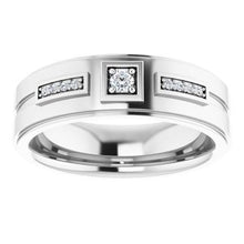 Load image into Gallery viewer, Platinum 1/10 CTW Diamond Men's Ring
