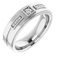 Load image into Gallery viewer, Platinum 1/10 CTW Diamond Men's Ring

