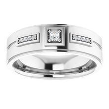 Load image into Gallery viewer, Platinum 1/10 CTW Diamond Men's Ring
