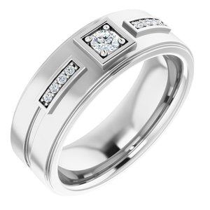 Platinum 1/5 CTW Diamond Men's Ring