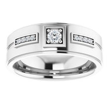 Charger l&#39;image dans la galerie, Bague pour homme en diamant blanc 1/5 CTW 14K
