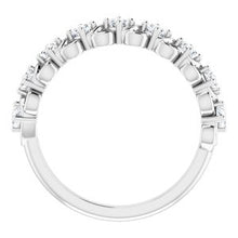 Load image into Gallery viewer, Platinum 1/2 CTW Diamond Anniversary Band
