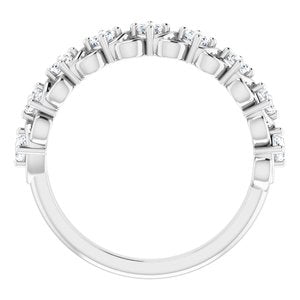Platinum 1/2 CTW Diamond Anniversary Band