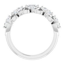Charger l&#39;image dans la galerie, Jonc anniversaire Platinum 1 CTW Diamond

