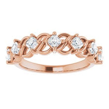 Charger l&#39;image dans la galerie, 14K Rose 3/4 CTW Diamond Anniversary Band
