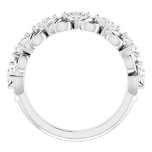 Load image into Gallery viewer, Platinum 9/10 CTW Diamond Anniversary Band
