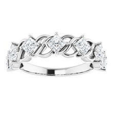 Load image into Gallery viewer, Platinum 1 1/8 CTW Diamond Anniversary Band
