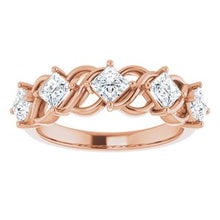 Load image into Gallery viewer, 14K Rose 1 CTW Diamond Anniversary Band
