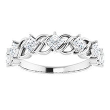 Load image into Gallery viewer, Platinum 9/10 CTW Diamond Anniversary Band
