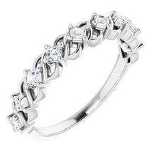 Load image into Gallery viewer, Platinum 1/2 CTW Diamond Anniversary Band
