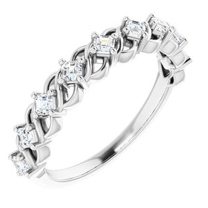 Platinum 1/2 CTW Diamond Anniversary Band